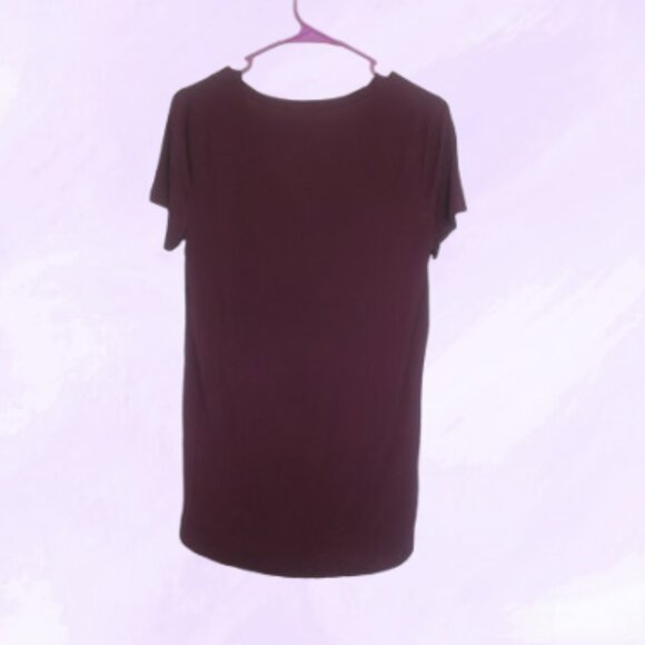 PINK Victoria's Secret super soft v-neck short sleeve top with pink on front S - Picture 2 of 9